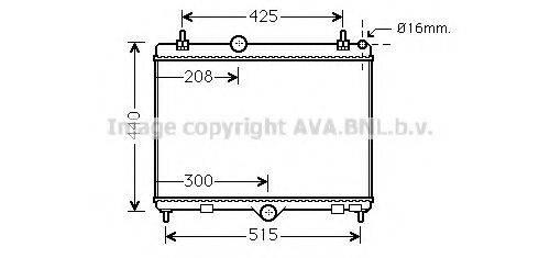 AVA QUALITY COOLING PEA2358 Радіатор, охолодження двигуна