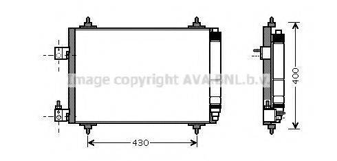 AVA QUALITY COOLING PEA5286D Конденсатор, кондиціонер