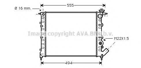 AVA QUALITY COOLING RT2109 Радіатор, охолодження двигуна