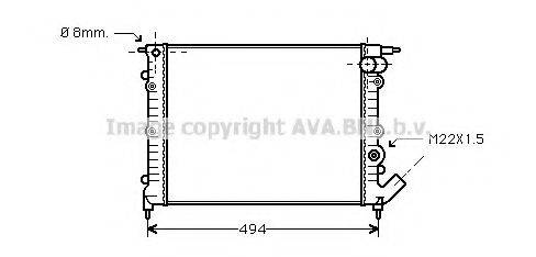 AVA QUALITY COOLING RT2132 Радіатор, охолодження двигуна