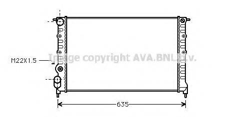 AVA QUALITY COOLING RT2149 Радіатор, охолодження двигуна