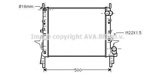 AVA QUALITY COOLING RT2158 Радіатор, охолодження двигуна