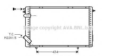 AVA QUALITY COOLING RT2172 Радіатор, охолодження двигуна