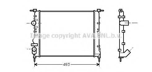 AVA QUALITY COOLING RT2218 Радіатор, охолодження двигуна