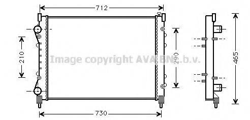 AVA QUALITY COOLING RT2233 Радіатор, охолодження двигуна