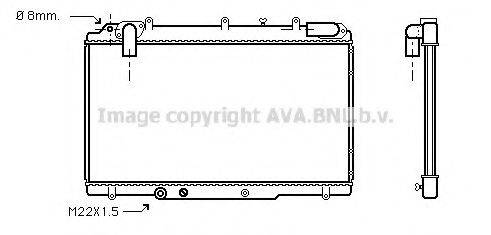 AVA QUALITY COOLING RT2240 Радіатор, охолодження двигуна