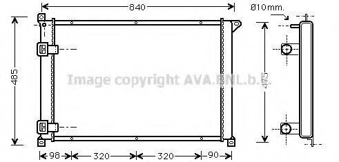 AVA QUALITY COOLING RT2257 Радіатор, охолодження двигуна