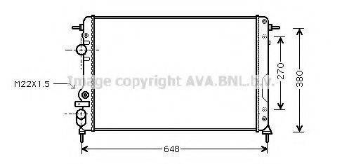 AVA QUALITY COOLING RT2266 Радіатор, охолодження двигуна