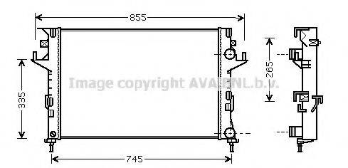 AVA QUALITY COOLING RT2291 Радіатор, охолодження двигуна