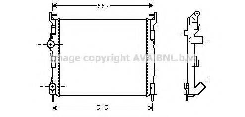 AVA QUALITY COOLING RT2326 Радіатор, охолодження двигуна