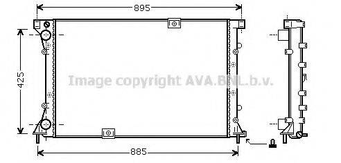 AVA QUALITY COOLING RT2360 Радіатор, охолодження двигуна