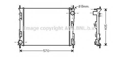 AVA QUALITY COOLING RT2375 Радіатор, охолодження двигуна