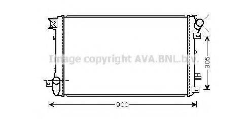 AVA QUALITY COOLING RT2408 Радіатор, охолодження двигуна