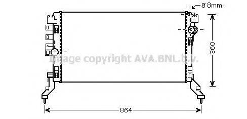 AVA QUALITY COOLING RT2419 Радіатор, охолодження двигуна