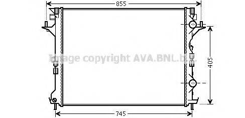 AVA QUALITY COOLING RT2421 Радіатор, охолодження двигуна