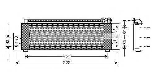 AVA QUALITY COOLING RT3207 масляний радіатор, моторне масло