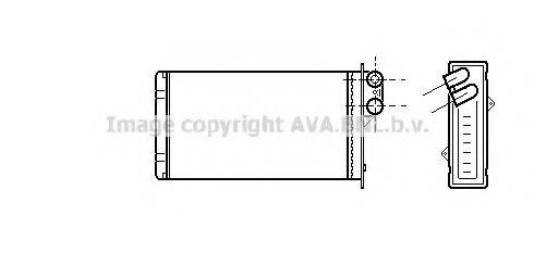 AVA QUALITY COOLING RT6161 Теплообмінник, опалення салону