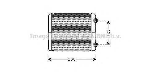 AVA QUALITY COOLING RT6344 Теплообмінник, опалення салону