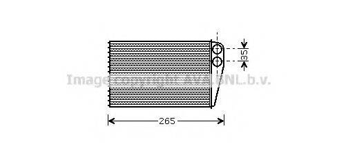 AVA QUALITY COOLING RT6354 Теплообмінник, опалення салону