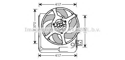 AVA QUALITY COOLING RT7524 Вентилятор, охолодження двигуна