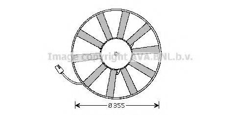 AVA QUALITY COOLING RT7534 Вентилятор, охолодження двигуна