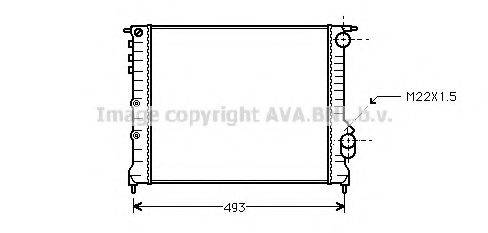 AVA QUALITY COOLING RTA2133 Радіатор, охолодження двигуна