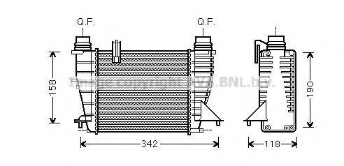 AVA QUALITY COOLING RTA4553 Інтеркулер