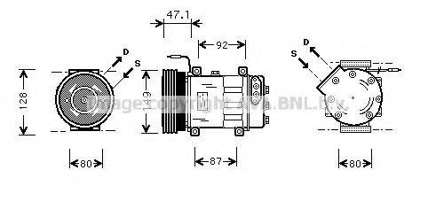 AVA QUALITY COOLING RTK106 Компресор, кондиціонер