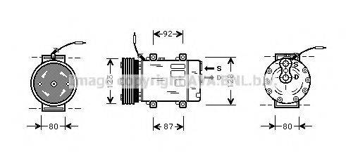 AVA QUALITY COOLING RTK243 Компресор, кондиціонер