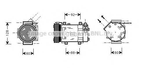 AVA QUALITY COOLING RTK255 Компресор, кондиціонер