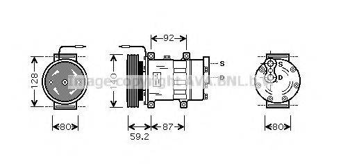 AVA QUALITY COOLING RTK324 Компресор, кондиціонер