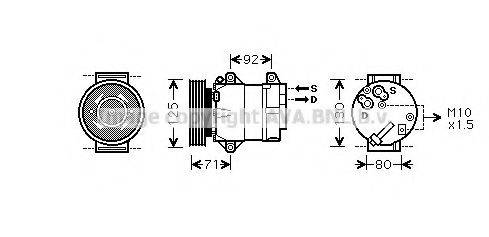 AVA QUALITY COOLING RTK441 Компресор, кондиціонер