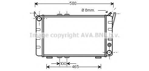 AVA QUALITY COOLING SA2001 Радіатор, охолодження двигуна