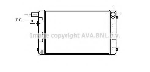 AVA QUALITY COOLING SB2001 Радіатор, охолодження двигуна