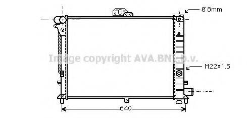 AVA QUALITY COOLING SB2006 Радіатор, охолодження двигуна