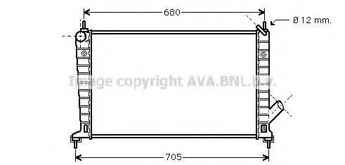 AVA QUALITY COOLING SB2035 Радіатор, охолодження двигуна