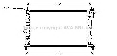 AVA QUALITY COOLING SB2037 Радіатор, охолодження двигуна