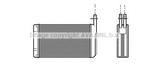 AVA QUALITY COOLING SB6040 Теплообмінник, опалення салону