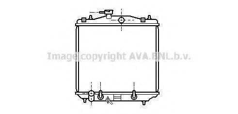 AVA QUALITY COOLING SU2022 Радіатор, охолодження двигуна