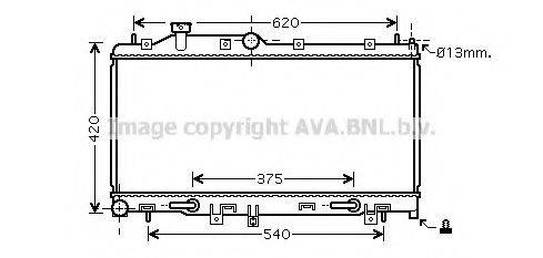 AVA QUALITY COOLING SU2068 Радіатор, охолодження двигуна