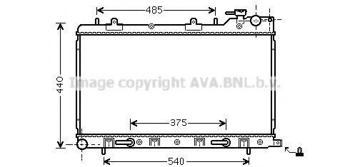 AVA QUALITY COOLING SU2098 Радіатор, охолодження двигуна