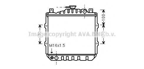 AVA QUALITY COOLING SZ2010 Радіатор, охолодження двигуна