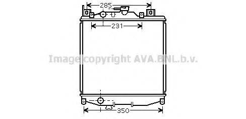 AVA QUALITY COOLING SZ2022 Радіатор, охолодження двигуна