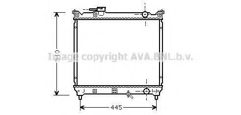 AVA QUALITY COOLING SZ2033 Радіатор, охолодження двигуна