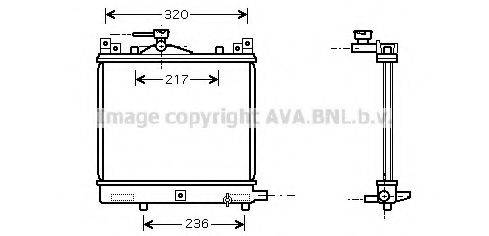 AVA QUALITY COOLING SZ2057 Радіатор, охолодження двигуна