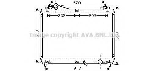 AVA QUALITY COOLING SZ2103 Радіатор, охолодження двигуна