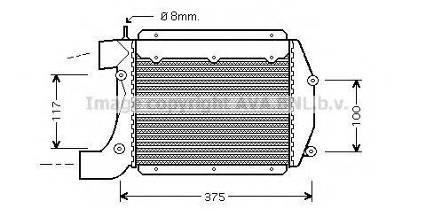 AVA QUALITY COOLING SZ4066 Інтеркулер