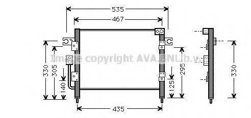 AVA QUALITY COOLING SZ5040 Конденсатор, кондиціонер