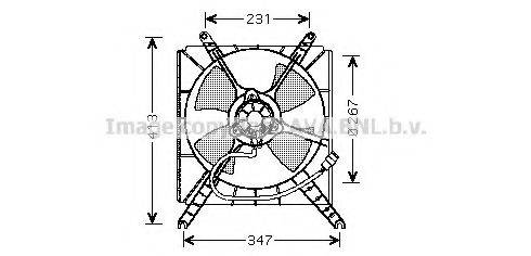 AVA QUALITY COOLING SZ7503 Вентилятор, охолодження двигуна