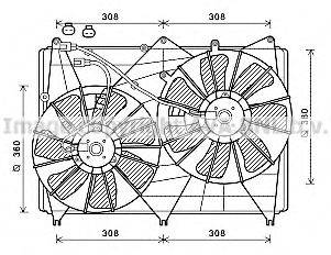 AVA QUALITY COOLING SZ7513 Вентилятор, охолодження двигуна